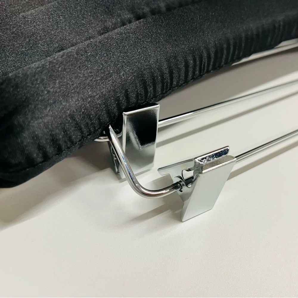 Set of 5 Black Padded Hangers for